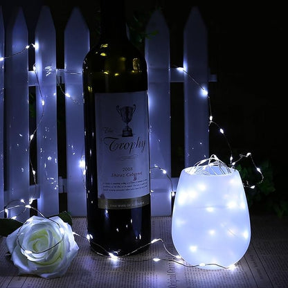 Joomer Fairy String Lights 33FT 100 LEDs Plug in Fairy Lights Indoor Copper Wire String Light DIY for Bedroom, Parties, Wedding, Christmas, Outdoor, Indoor Decoration (White, Non-Connectable)