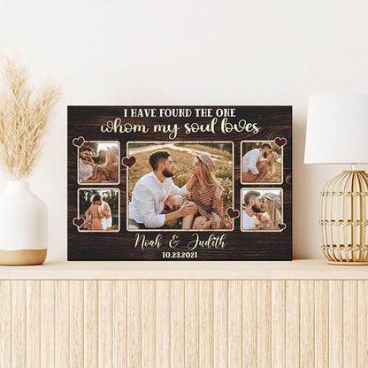 Dem Canvas Personalized Canvas Prints: 'I Have Found The One' - Couple Romance & Wedding Gifts, Custom Anniversary & Valentine Canvas Art (30x20)