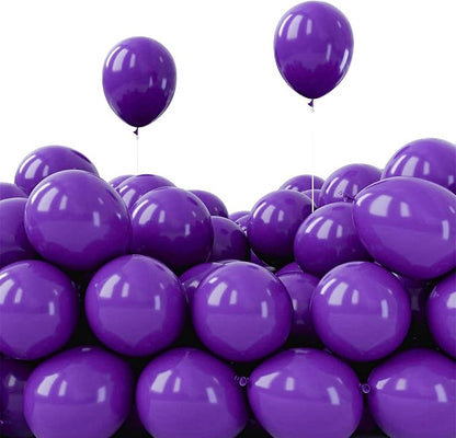 PartyWoo Dark Purple Balloons 50 pcs 5 Inch Small Mini Royal Purple Balloons for Graduation Halloween Mardi Gras Ramadan Eid Wedding Baby Shower Anniversary Birthday Party Decorations Purple-Y16