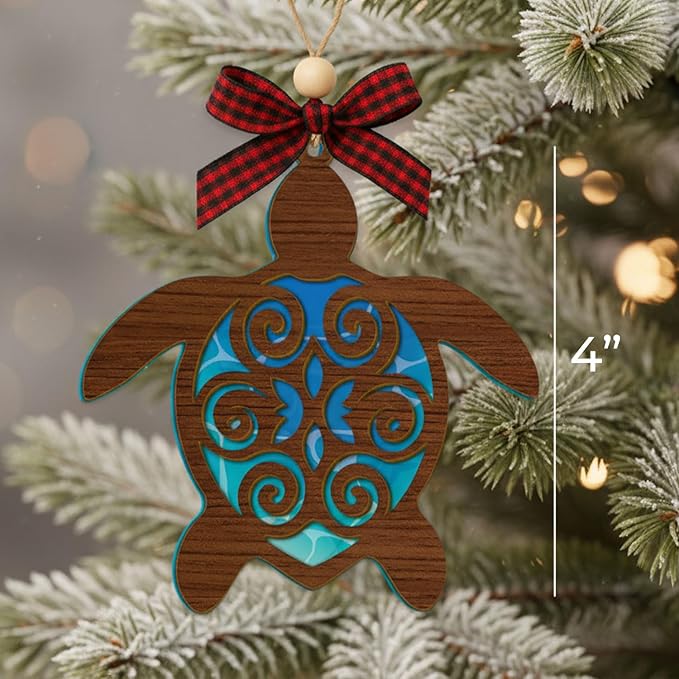 Baby Coming Soon 2026, Baby Announcement Christmas Ornament for New Parents, Expecting Couple, Promoted to Grandparents Gift, Baby Reveal Keepsake Decor (Turtle Gifts)