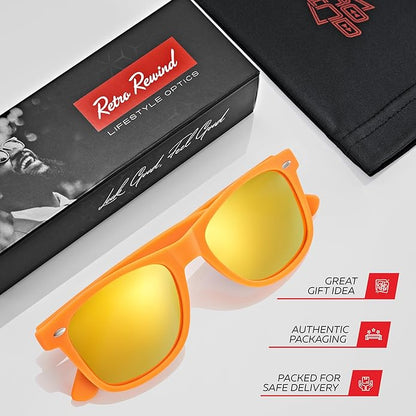 Retro Rewind Polarized Sunglasses for Men and Women - UV Protection Classic Sun Glasses