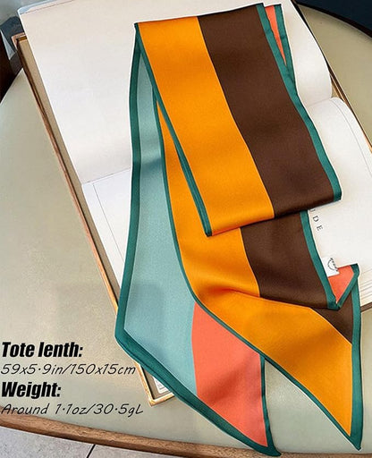 Head Scarf Hair Neck Scarves For Women Purse Bag Scarfs For Handbags Silky Long Thin Satin Headscarf Fashion