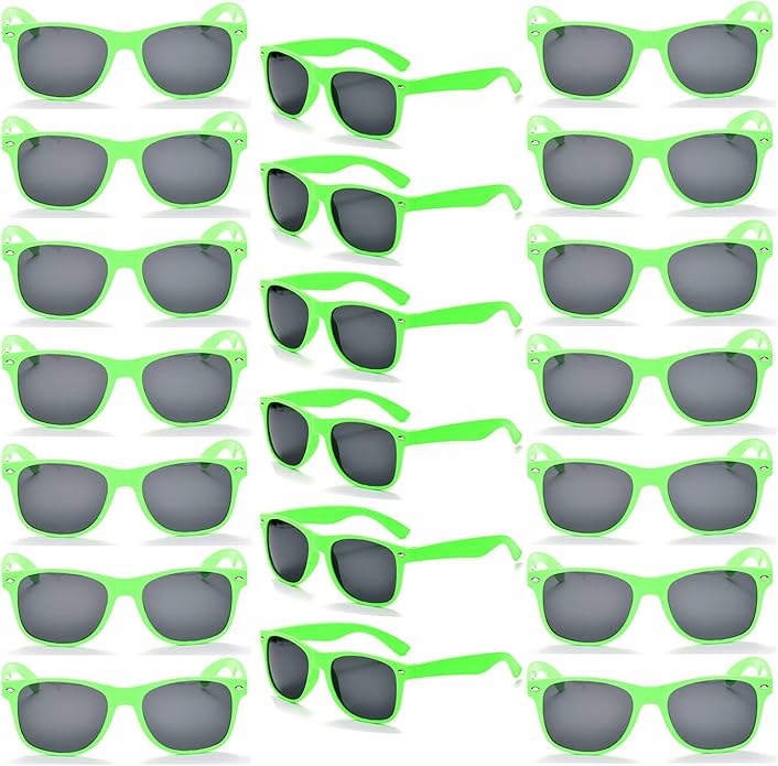 YQVIE 20 Pack Wholesale Sunglasses for Men Women in Bulk 70s Retro Cheap Glasses for Party Supplies