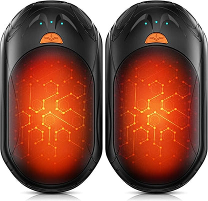 AI Hand Warmers Rechargeable 2 Pack,6000mAh Rechargeable Hand Warmer,20Hrs Long Heating Electric Hand Warmer,Portable Pocket Heater,Pocket Size Hand Warmer, Gifts for Christmas