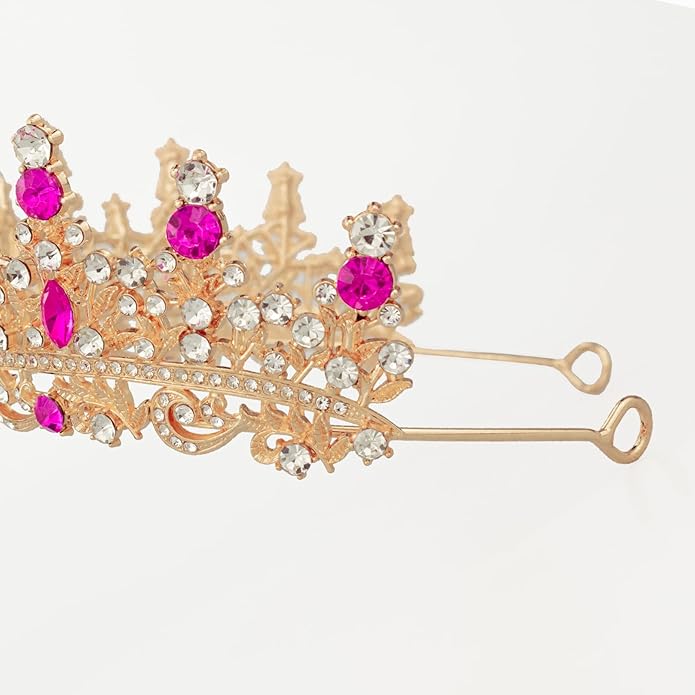 Tiaras and Crowns for Women Crystal Princess Tiaras Rhinestone Queen Crowns For Wedding Bridal Birthday Prom Pageant Party (Tiara 100)