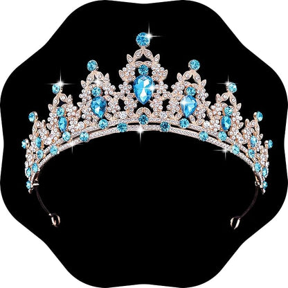 Kamirola - Queen Crown and Tiaras Princess Crown for Women and Girls Crystal Headbands for Bridal, Princess for Wedding and Party（01）