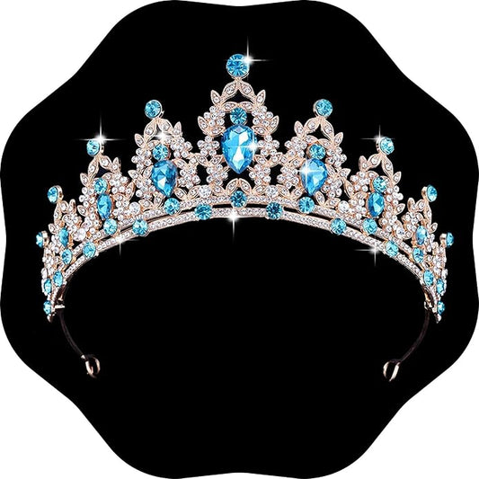 Kamirola - Queen Crown and Tiaras Princess Crown for Women and Girls Crystal Headbands for Bridal, Princess for Wedding and Party（01）