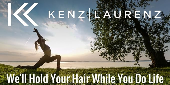 Kenz Laurenz Headbands Tie on Headband for Women Men Running Athletic Hair Head Band Elastic Sports Sweat Basketball Sweatband Stetchy Yoga Workout Sweatbands Adjustable Non-Slip Moisture Wicking