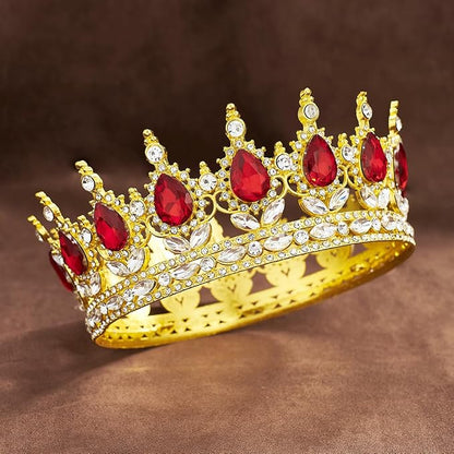 Queen Crown Rhinestone Wedding Crowns and Tiaras for Women Costume Party Hair Accessories Princess Birthday Crown Crystal Bridal