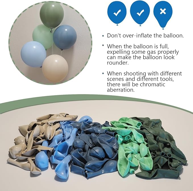 Dusty Blue Sage Green Balloon Arch Kit 139Pcs Fog Blue Pastel Green White Sand Balloons for Baby Shower Birthday Jungle Safari One Silly Goose Theme Wedding Bride Party Decorations for Boy Girl Adult