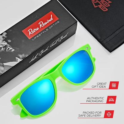 Retro Rewind Polarized Sunglasses for Men and Women - UV Protection Classic Sun Glasses