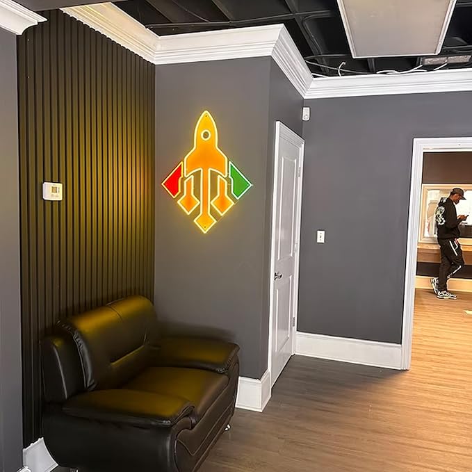 Custom LED Neon Sign, Personalized UV Printed Business Logo, Customizable for Salons, Beauty, Nail Studios, Shops & Home Decor, Light Up Name or Image Neon Sign