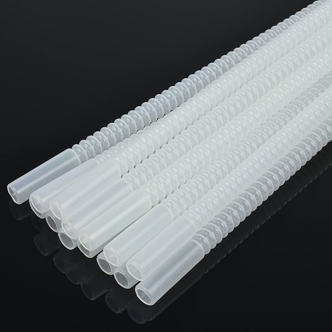 Bendable Straws - 11 inch Long Flexible Straws - Bendy Drinking Straw Reusable - 14 Pack