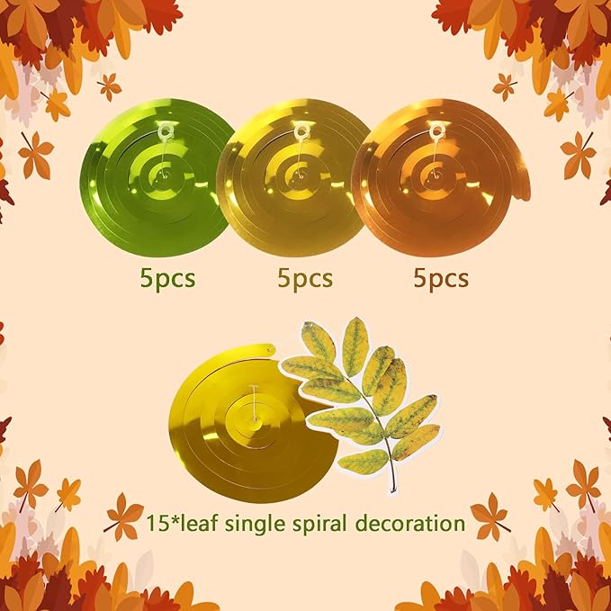 30pcs Thanksgiving Fall Hanging Swirls Decorations Hanging Fall Decor Pumpkin Maple Leaf Fall Ceiling Decorations for Party Home Classroom Autumn Office Work Harvest Streamers Decor Favors Supplies