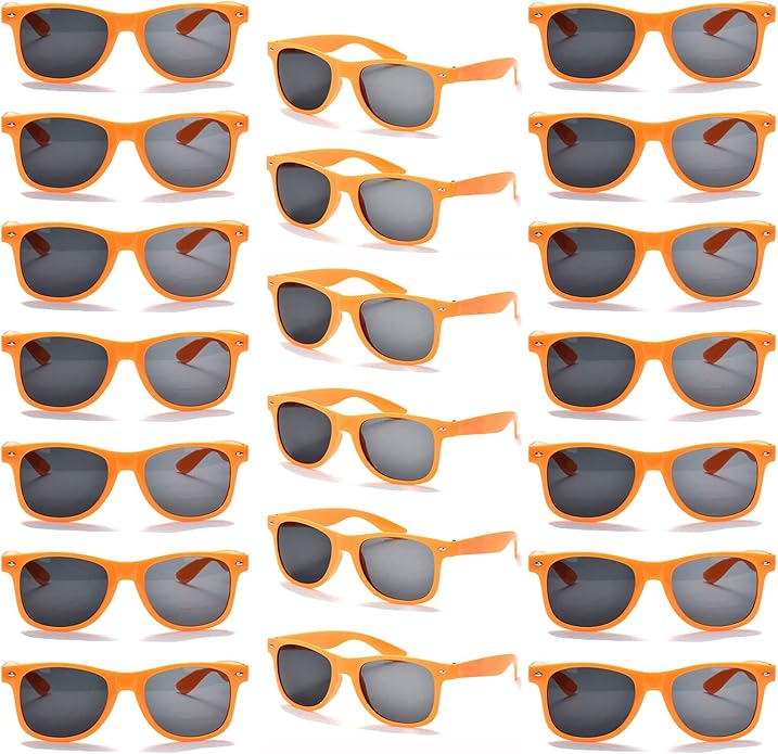 YQVIE 20 Pack Wholesale Sunglasses for Men Women in Bulk 70s Retro Cheap Glasses for Party Supplies