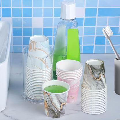 300Pack 3 oz Paper Cups Disposable Bathroom Small Mouthwash Cups Bath Cup 3 oz Paper for Bathroom,Birthday Party, Travel, Events, Picnic, BBQ