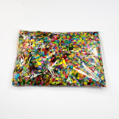 Ultimate Confetti, Multicolor Biodegradable Confetti Squares - Flame-Resistant and Slow-Falling Tissue Paper Confetti for Cannon and Launcher use – Best for Celebrations - 1 lb, 16 oz