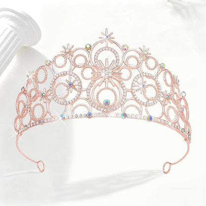 Stellar Crown for Women & Princess Tiaras, Wicth Merch Hat Accessories for Halloween, Bubble Headpiece for Women Party Dress Outfits