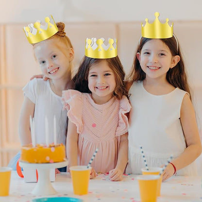 Paper Crowns Hat for Gold Foil Party Hat Birthday Party Baby Shower beauty pageant Photo Props