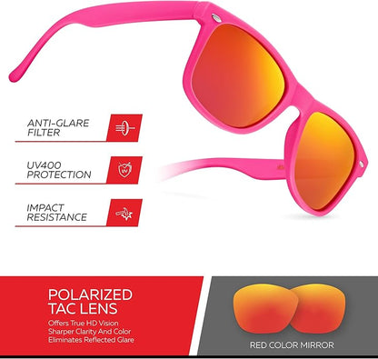 Retro Rewind Polarized Sunglasses for Men and Women - UV Protection Classic Sun Glasses