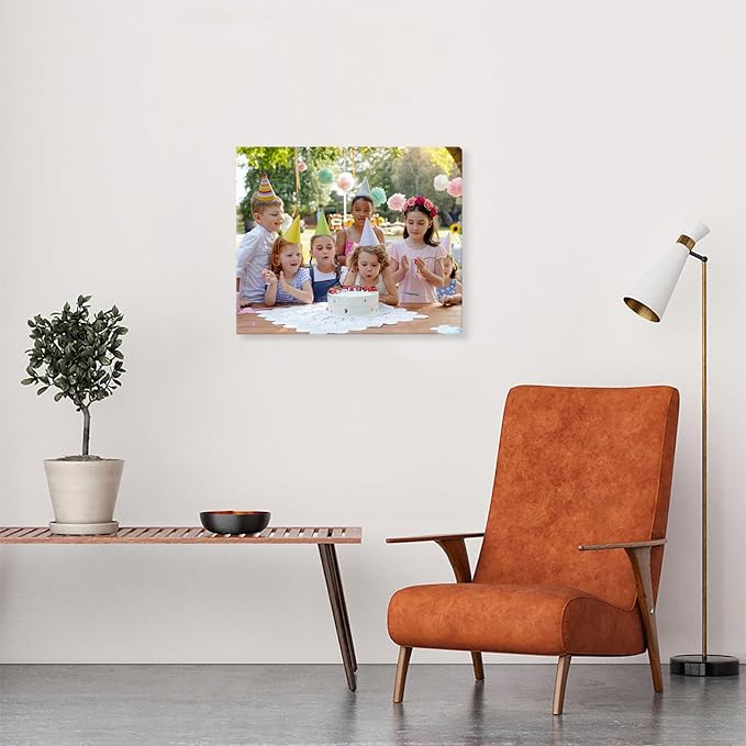 DBLAKI Personalized Custom Canvas Prints - Custom Framed Canvas Prints With Your Photos,Printed Photo To Canvas Wall Art Ideal for Home Decor Gifts Keepsakes 24" x20"
