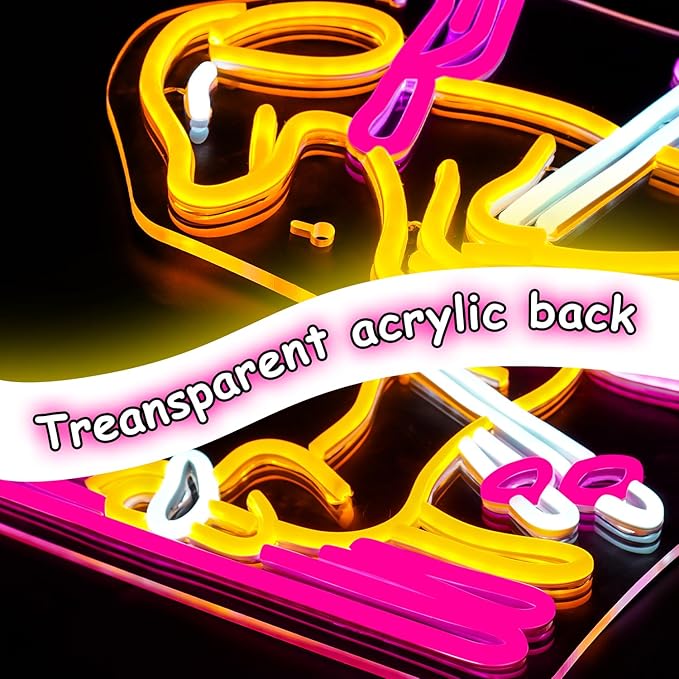 Lucunstar Skiing Dachshund Neon Sign Dog LED Sign for Wall Decor Dachshund Decor USB Connectivity Adjustable Brightness Ski Neon Light Up Pet Shop Bedroom Wall Gifts for Dog Lover