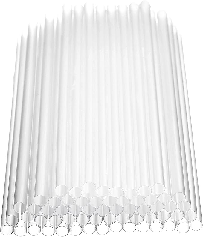 Disposable Crystal-Clear Plastic Boba Straws [11mm Wide 9 Inch] - 600 Individually Wrapped Bulk Heavy-Duty Straws for Bubble Tea, Smoothies, Thick Shakes, Parties & Cafes