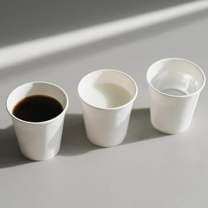 White Coffee Cups 4 oz-200,Disposable Paper Cups for Hot Paper Coffee Cup,Travel to Go