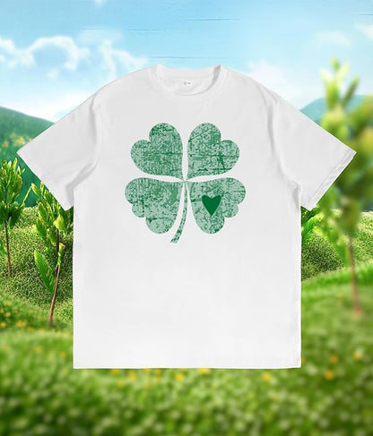 St. Patrick's Day Celebration Tee Beer Graphic Big and Tall Short Sleeve Cotton Festival Casual Gym Workout Tshirts
