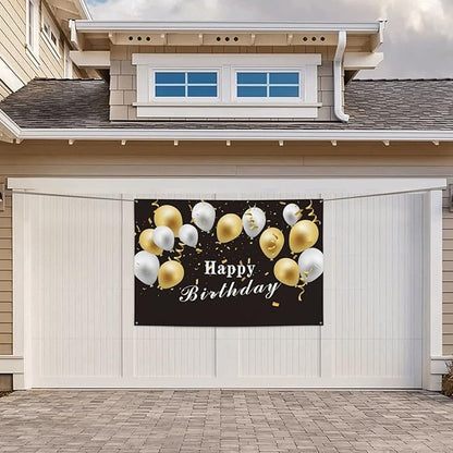 Custom Wall Banner Sign Customize Your Own Banner with Image Logo Text Personalized Background Decorative Backdrop for Birthday Party Business Graduation Wedding Christmas (6' x 4' / 180 cm x 120 cm)