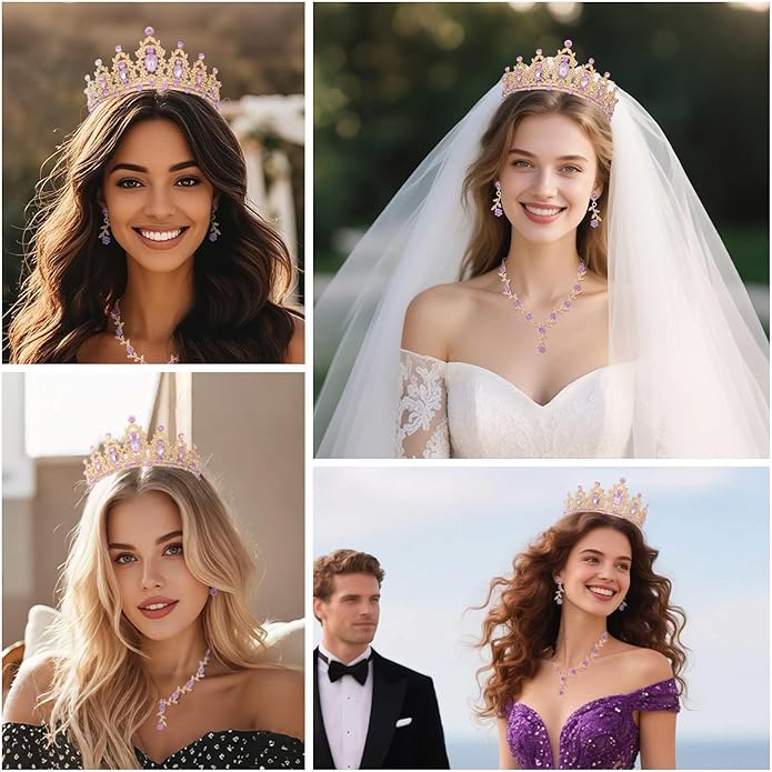 Kamirola - Queen Crown and Tiaras Princess Crown for Women and Girls Crystal Headbands for Bridal, Princess for Wedding and Party（01）