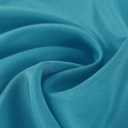 Cupuamon Cloth Napkins 17x17 inch Washable Polyester Dinner Napkins Soft Table Napkins for Wedding Party Dining Banquet(Caribbean Blue,12PCS)