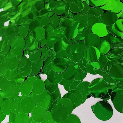 Green Metallic Shiny Round Confetti 0.6 Inch-Table Sequin Confetti for Party Wedding Decoration(3.52 oz)