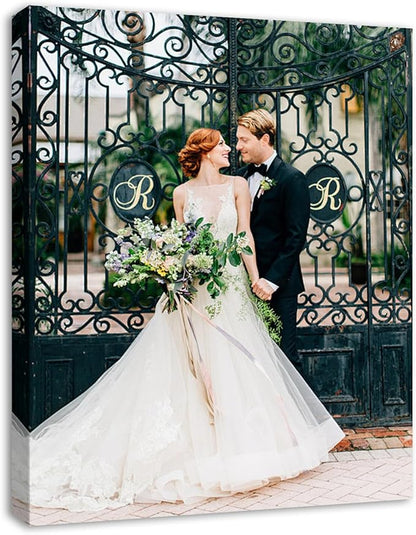 DBLAKI Personalized Custom Canvas Prints - Custom Framed Canvas Prints With Your Photos,Printed Photo To Canvas Wall Art Ideal for Home Decor Gifts Keepsakes 11" x14"