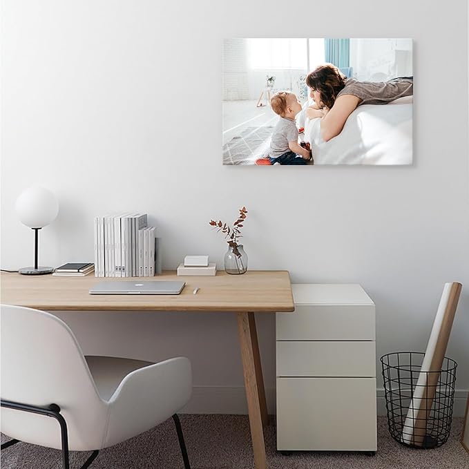 DBLAKI Personalized Custom Canvas Prints - Custom Framed Canvas Prints With Your Photos,Printed Photo To Canvas Wall Art Ideal for Home Decor Gifts Keepsakes 24" x16"