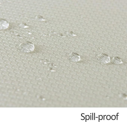maxmill Jacquard Square Tablecloth Waterproof Spillproof Wrinkle Resistant Soft Textured Table Cloth for Dinner and Party Washable Polyester Fabric, Indoor and Outdoor Use, 60 x 60 Inch, Ivory