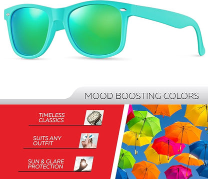 Retro Rewind Polarized Sunglasses for Men and Women - UV Protection Classic Sun Glasses