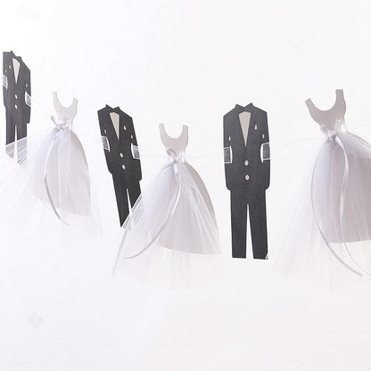 Bridal Shower Decoration Wedding Banners - Core Decorations for The Bride and Groom, Engagement Party Table Decorations, Wedding Dress Selection, Bridal Shower Decorations.Bride to Be Chair Banner