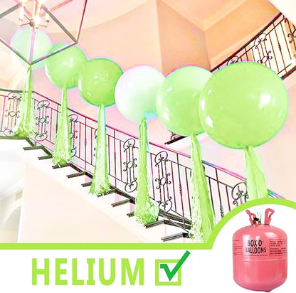PartyWoo Lime Green Balloons 4pcs 36 Inch Light Green Latex Helium Balloons for Graduation Wedding Baby Shower Anniversary Birthday Dinosaur Jungle Golf Football Theme Party Decorations Green-Y6