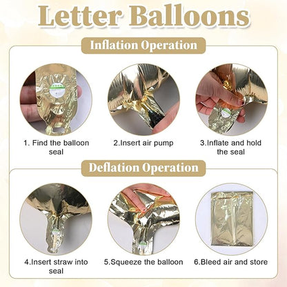 40inch Champagne Gold BRIDE Letter Balloons, Giant Light Gold Bride Foil Helium Balloon Banner with Heart Balloon for Bride to Be Wedding Engagement Bridal Shower Gold Bachelorette Party Decoration