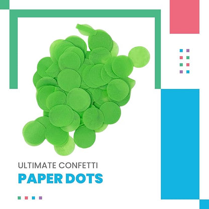 Ultimate Confetti - 1" Light Green Tissue Paper Confetti Dots - 30,000 Pieces (1lb)