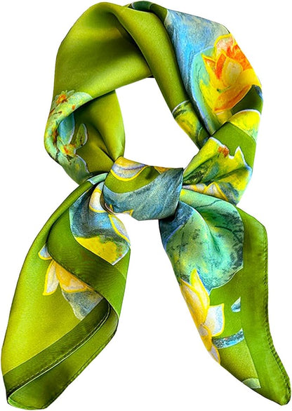 Neck Scarf For Womens Silky Head Scarves Hair Bandanas Square Scarf Fashion Accessories lightweight