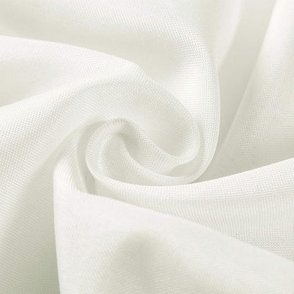 25pcs Polyester Cloth Napkins - 17 x 17 inch Ivory Dinner Washable Napkins with Hemmed Edges for Restaurant/Wedding/Hotel(25,Ivory)