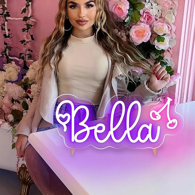 Custom Neon Signs with Base,Personalized Led Lights Sign Bedroom Decor,Neon Sign Customizable for Wall Decor,Valentine's Festival Christmas Kids Gift Customized(with base,chain and screw)