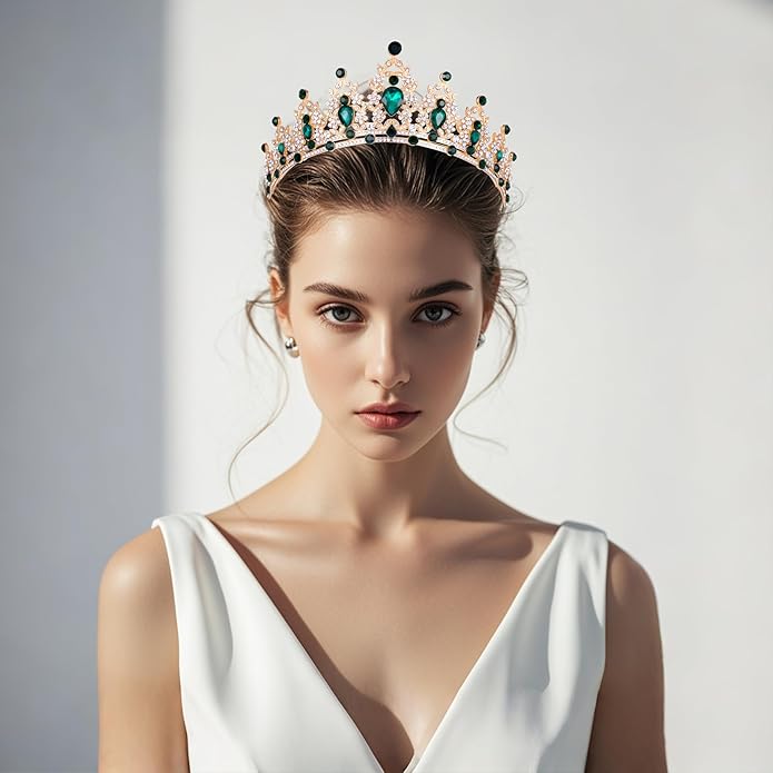 Kamirola - Queen Crown and Tiaras Princess Crown for Women and Girls Crystal Headbands for Bridal, Princess for Wedding and Party（01）