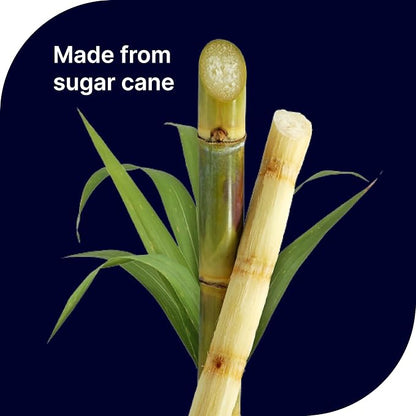 100 pcs of Premium Disposable Biodegradable Drinking Straws, 8.25" Long - Made from Sugar Cane Bagasse, Ideal for Hot and Cold Drinks, Eco-Friendly and Tasteless
