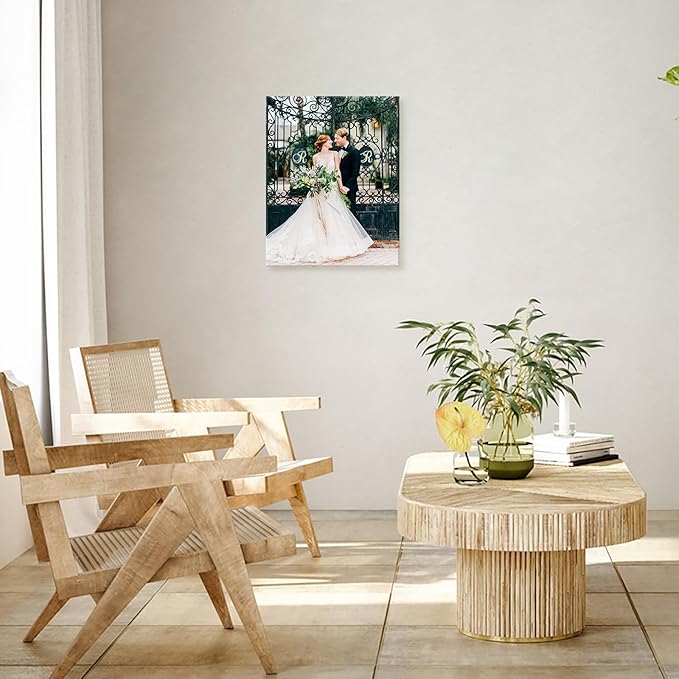 DBLAKI Personalized Custom Canvas Prints - Custom Framed Canvas Prints With Your Photos,Printed Photo To Canvas Wall Art Ideal for Home Decor Gifts Keepsakes 11" x14"