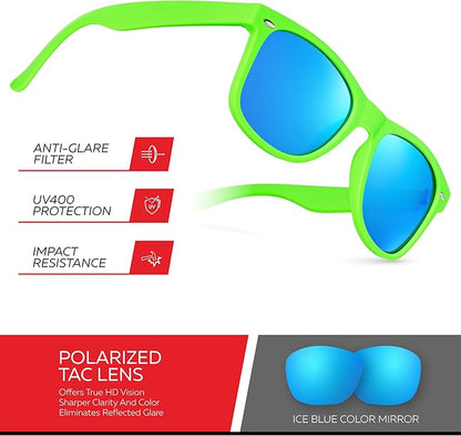 Retro Rewind Polarized Sunglasses for Men and Women - UV Protection Classic Sun Glasses