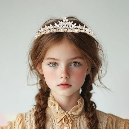 Crystal Tiaras & Crowns for Women, Bride Royal Queen Headband Princess Headpieces for Birthday Cake Crown & Prom Pageant Party