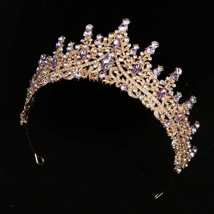 Tiaras and Crowns for Women Crystal Princess Tiaras Rhinestone Queen Crowns For Wedding Bridal Birthday Prom Pageant Party (Tiara 100)